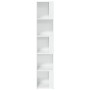 Armadio Angolare Bianco Lucido 33x33x164,5 cm in Truciolato