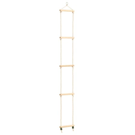 Scala di Corda per Bambini in Legno Massello e PE 30x168 cm