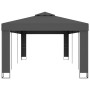 Gazebo con Tetto Doppio 3x6 m Antracite