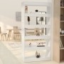 Libreria/Divisorio Bianco Lucido 80x30x166 cm in Truciolato