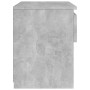 Comodini 2pz Grigio Cemento 40x30x39 cm in Legno Multistrato