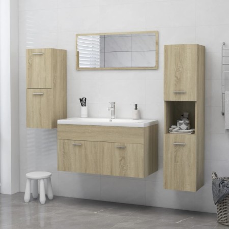 Mobile da Bagno Rovere Sonoma 30x30x80 cm Legno Multistrato