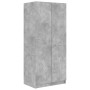 Armadio Grigio Cemento 80x52x180 cm in Legno Multistrato