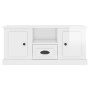 Mobile Porta TV Bianco Lucido 100x35,5x45 cm Legno Multistrato