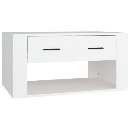 Tavolino da Salotto Bianco 80x50x40 cm in Legno Multistrato