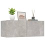 Mobili TV 2 pz Grigio Cemento 80x30x30 cm in Legno Multistrato