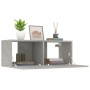 Mobili TV 2 pz Grigio Cemento 80x30x30 cm in Legno Multistrato