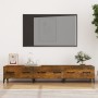 Mobile TV Rovere Fumo 150x34,5x30 cm in Legno Multistrato