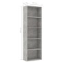 Libreria 5 Ripiani Grigio Cemento 60x30x1789 Legno Multistrato