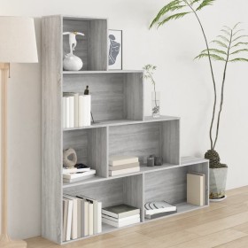 Libreria Grigio Sonoma 155x24x160 cm