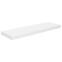 Scaffali a Parete 4 pz Bianco Lucido 80x23,5x3,8 cm in MDF