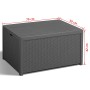 Keter Tavolino con Contenitore Arica Grafite 221044