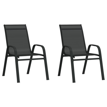 Set da Bistrot per Giardino 3 pz Nero