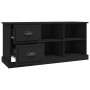 Mobile Porta TV Nero 102x35,5x47,5 cm in Legno Multistrato