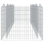 Gabbione ad Arco con Letto Rialzato 400x100x100cm Ferro Zincato