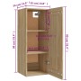 Armadietto a Muro Rovere Sonoma 35x34x90cm in Legno Multistrato