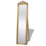 Specchio Autoportante Stile Barocco 160x40 cm Oro