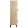 Credenza Rovere Sonoma 70x31x115 cm in Legno Multistrato