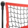 Rete Baseball Portatile Nera e Rossa 183x105x183 cm Poliestere