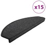 Tappetini per Scale 15 pz Antracite 65x24x4 cm