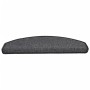 Tappetini per Scale 15 pz Antracite 65x24x4 cm