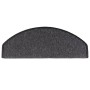 Tappetini per Scale 15 pz Antracite 65x24x4 cm