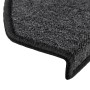 Tappetini per Scale 15 pz Antracite 65x24x4 cm