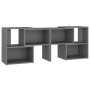 Mobile TV Grigio 104x30x52 cm in Legno Multistrato