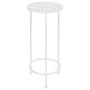 Set Piedistalli per Piante 3 pz Vintage Effetto Bianco Anticato