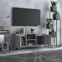 Mobile TV con Gambe in Metallo Grigio Sonoma 103,5x35x50 cm