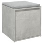 Cassetto Contenitore Grigio Cemento 40,5x40x40 cm in Legno