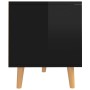 Mobile Porta TV Nero Lucido 90x40x48,5 cm Legno Multistrato