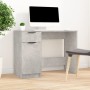 Scrivania Grigio Cemento 100x50x75 cm in Legno Multistrato