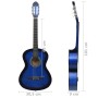 Chitarra Classica per Principianti Blu 4/4 39" in Tiglio