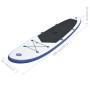 Set Tavola da SUP e Surf Gonfiabile Blu e Bianco