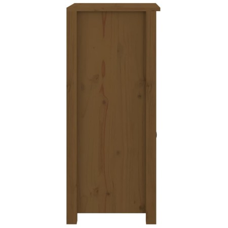 Credenze 2 pz Miele 40x35x80 cm in Legno Massello di Pino