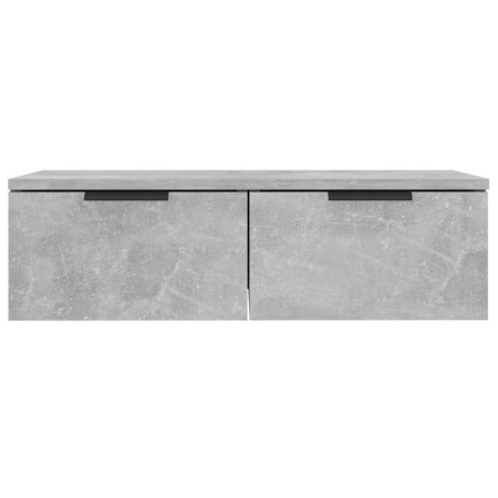 Armadietto a Muro Grigio Cemento 68x30x20 cm Legno Multistrato