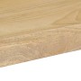 Tavolo da Pranzo 115x55x76 cm Legno Massello di Mango e Acciaio