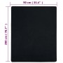 Lenzuolo con Angoli Jersey Nero 90x200 cm Cotone