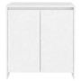 Credenza Bianca 70x41x75 cm in Legno Multistrato