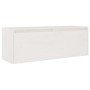 Pensile Bianco 100x30x35 cm in Legno Massello di Pino