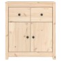 Credenza 70x35x80 cm in Legno Massello di Pino