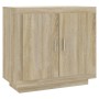 Credenza Rovere Sonoma 80x40x75 cm in Legno Compensato