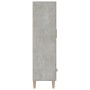 Credenza Grigio Cemento 70x31x115 cm in Legno Multistrato