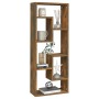 Mensola a Muro Rovere Fumo 36x16x90 cm in Legno Multistrato