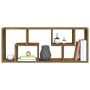 Mensola a Muro Rovere Fumo 36x16x90 cm in Legno Multistrato