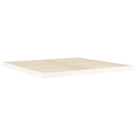 Giroletto Bianco 200x200 cm in Legno Massello di Pino