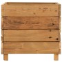 Letto Rialzato 50x40x38 cm Legno di Teak di Recupero e Acciaio