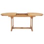 Tavolo da Pranzo Allungabile 150-200x100x75 cm Massello di Teak