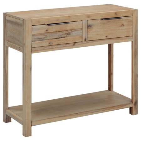 Tavolo Consolle 82x33x73 cm in Legno Massello di Acacia